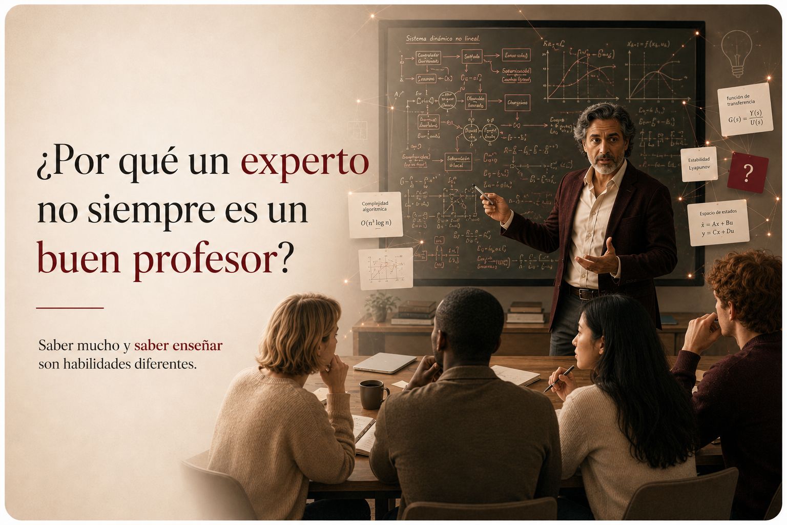 Por qué un experto no siempre es un buen profesor